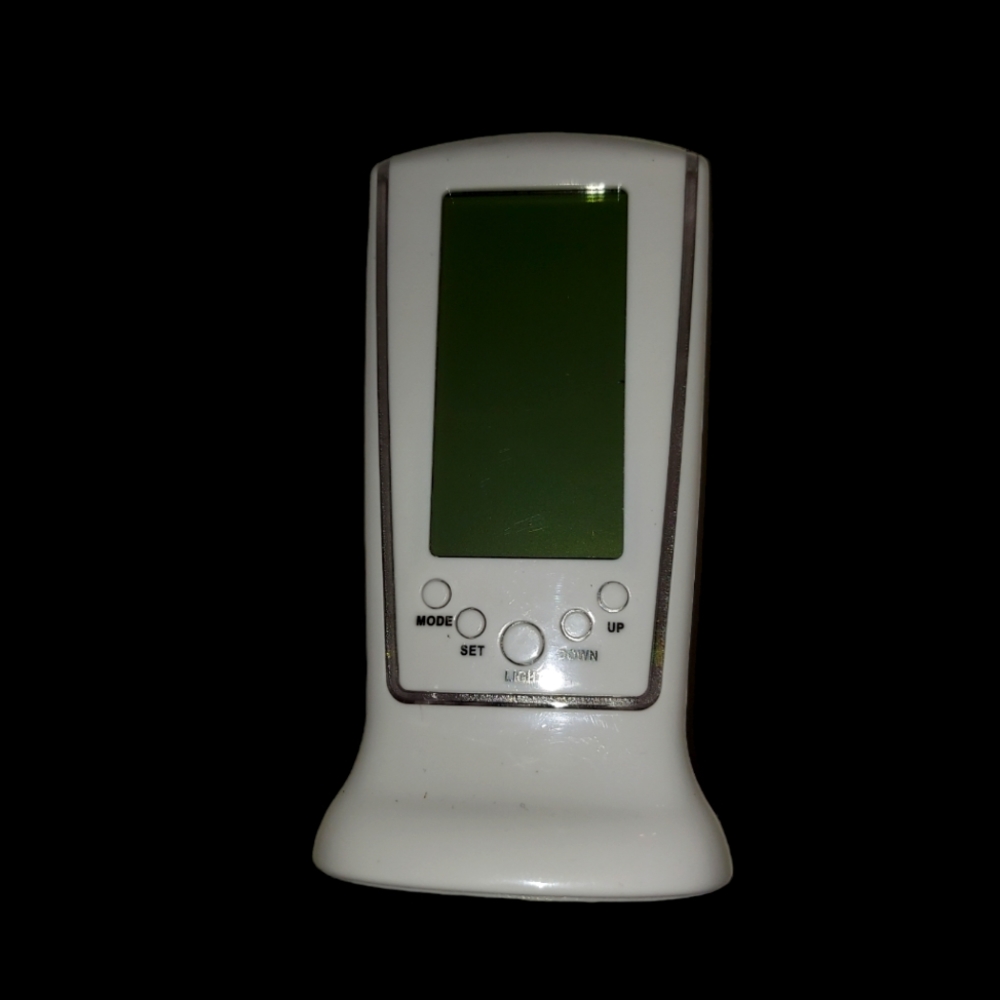 White Digital Alarm Clock
